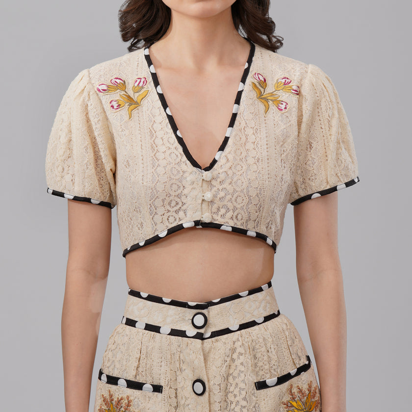Victorian Embroidered – Top & Maxi Skirt