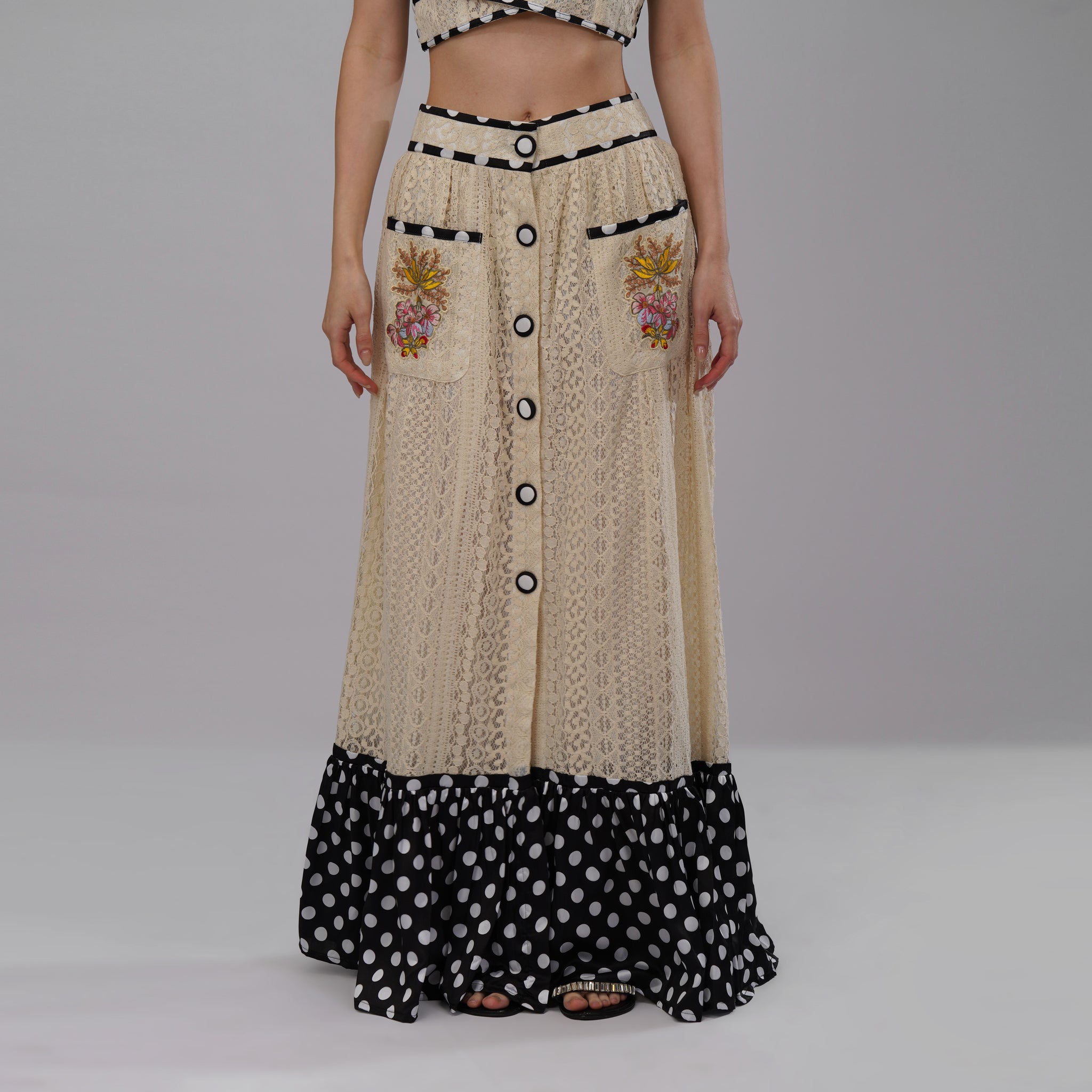 Victorian Embroidered – Top & Maxi Skirt