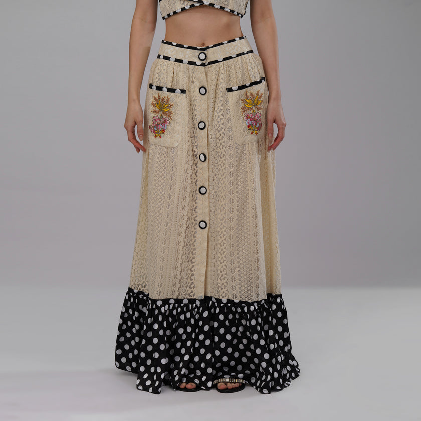 Victorian Embroidered – Top & Maxi Skirt