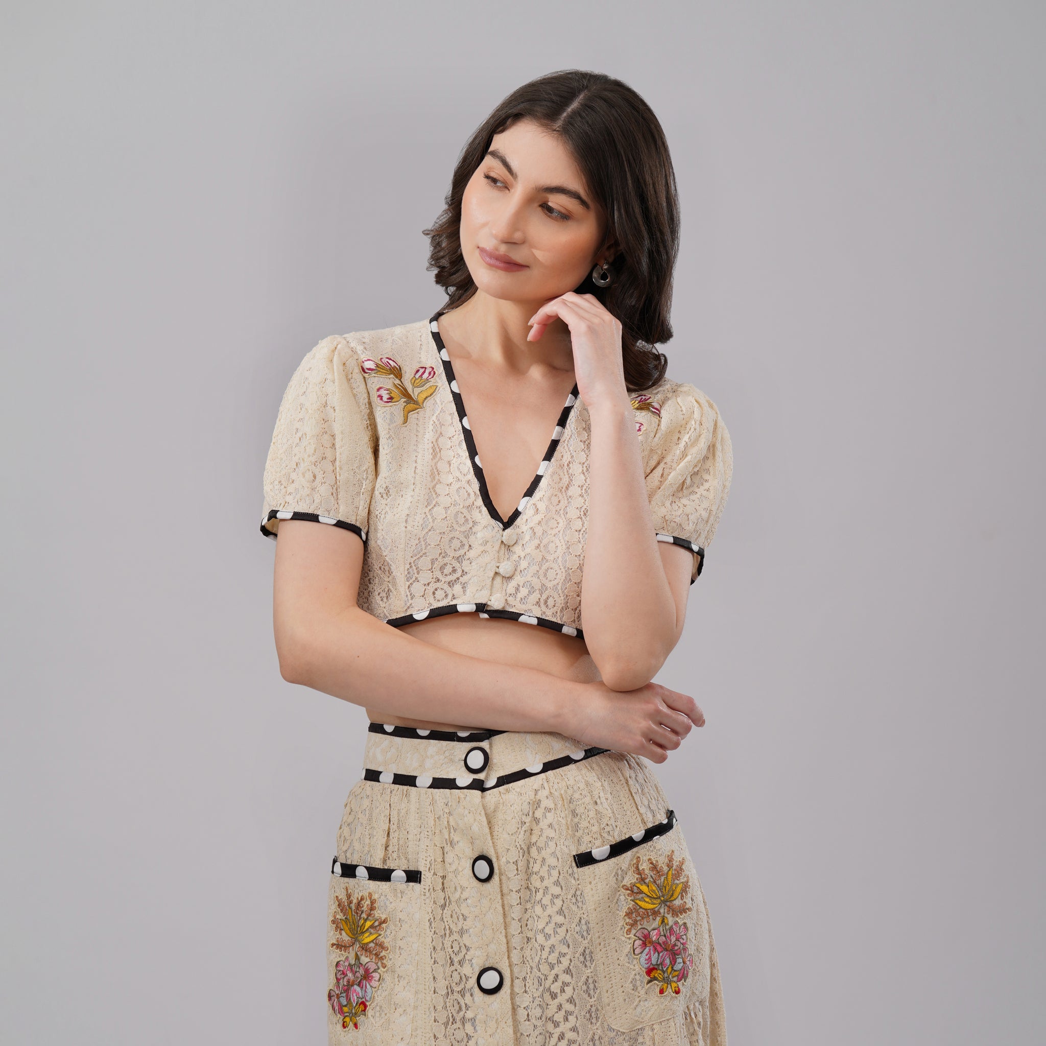 Victorian Embroidered – Top & Maxi Skirt