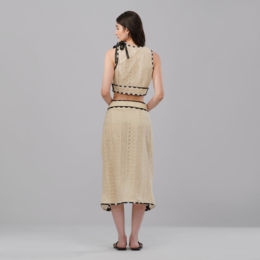 Sunshine All Over – Embroidered Top & Skirt