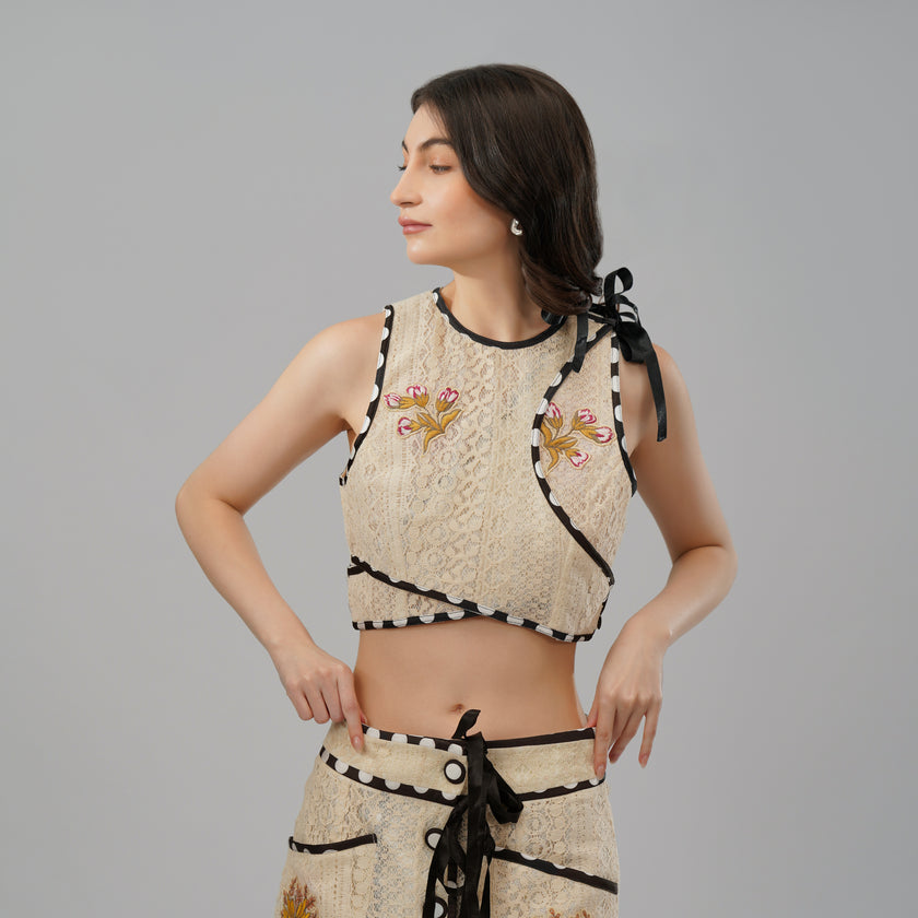Sunshine All Over – Embroidered Top & Skirt
