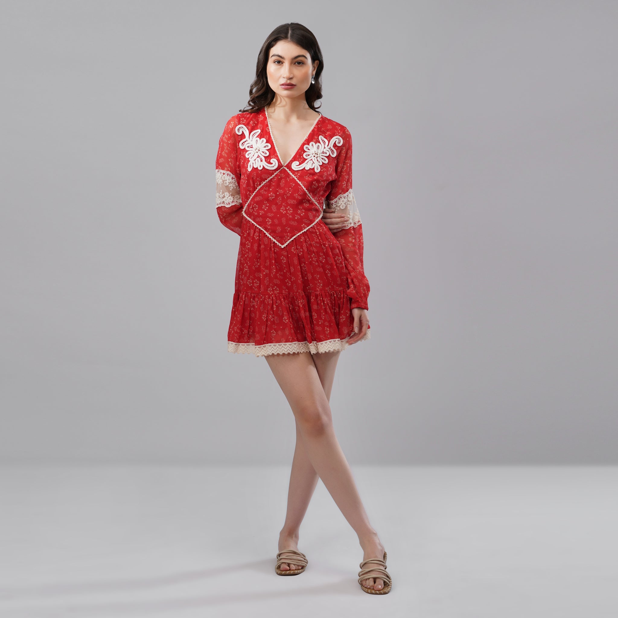 Let’s Go Miami – Hand Made Embroidered Mini Dress