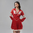 Let’s Go Miami – Hand Made Embroidered Mini Dress