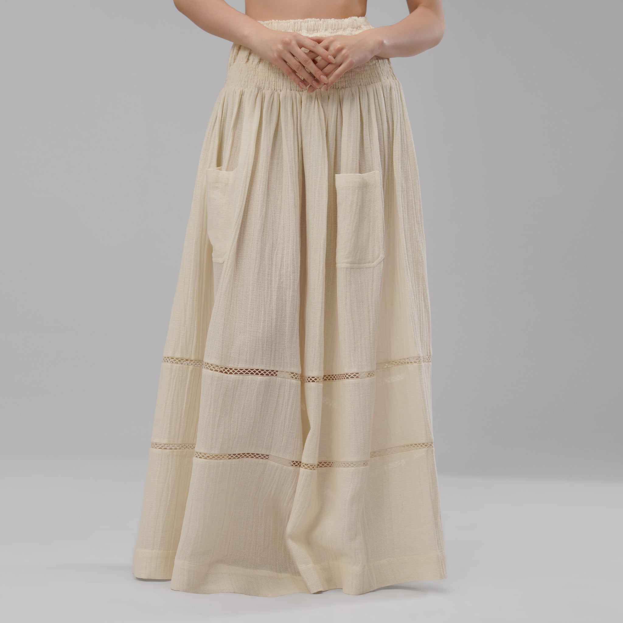 Full Moon Open Up Crop Top - Skirt